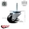 Service Caster Nylon Swivel Top Plate Floor Leveling Caster w/2" Diameter Black Wheel SCC-TPLV20S50-NYR-200-ZC - alternate 3